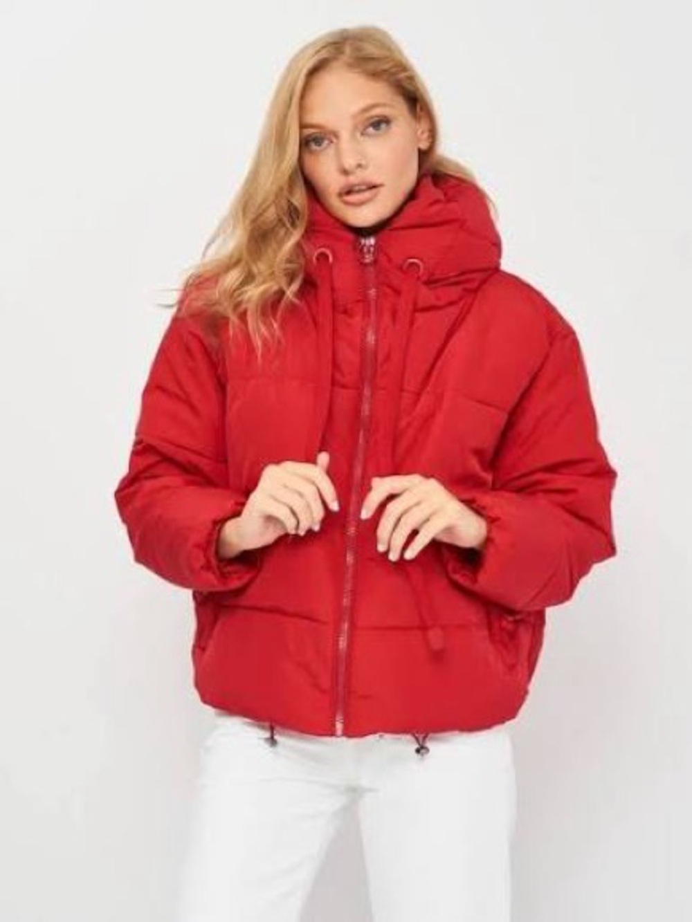Zara Red Puffer Jacket